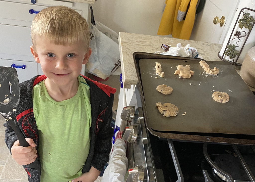 RVUSD Student Baking Cookies