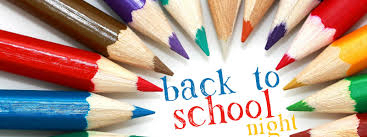Back to School Night, August 21